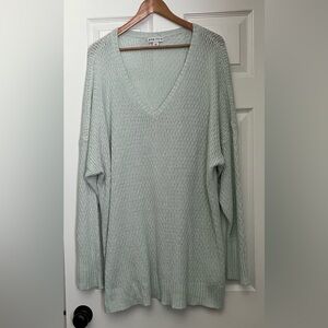 4X Mint V Neck Tunic